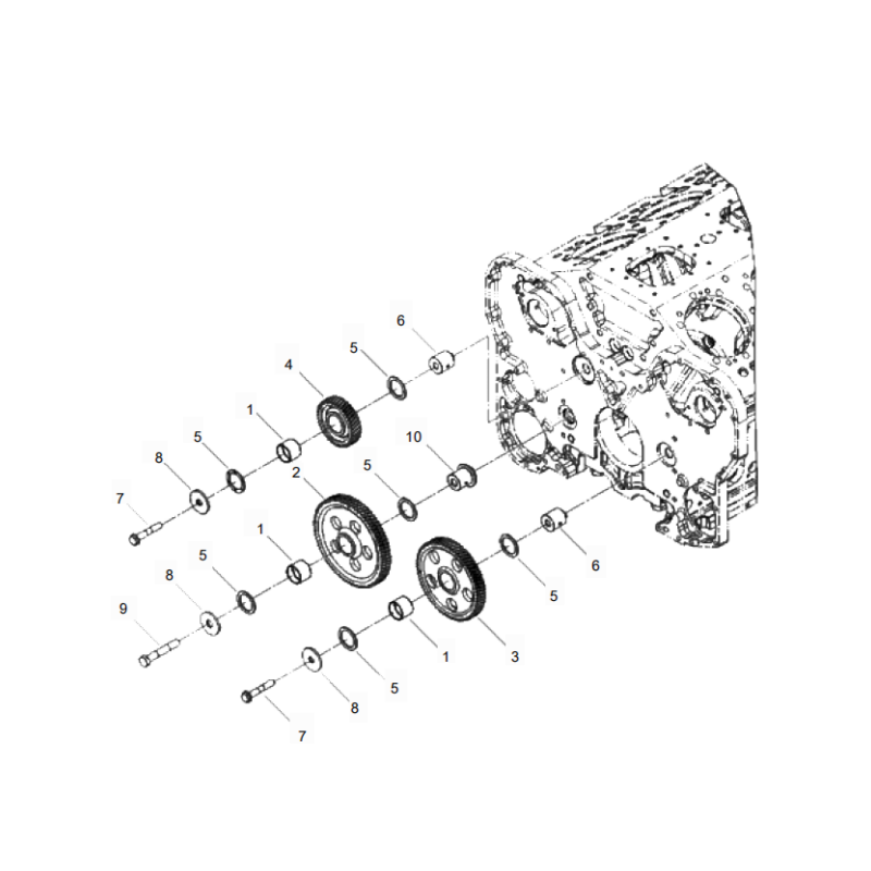 800169009 camshaft gear xcmg xe2000 excavator spare parts
