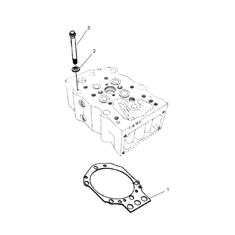 800169278 cylinder head xcmg xe2000 excavator spare parts