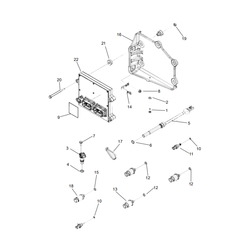 800169266 engine control module XCMG XE2000 excavator spare parts