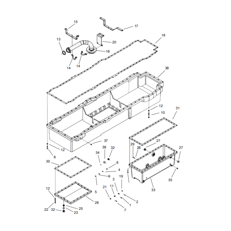 800169262 oilsump XCMG XE2000 excavator spare parts