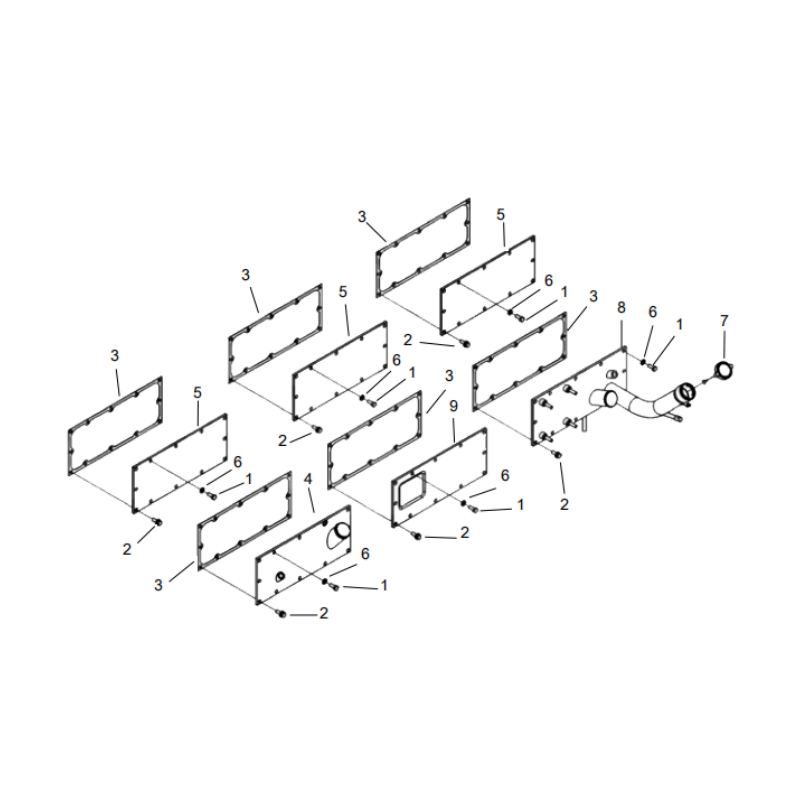 800169261 hand hole cover XCMG XE2000 excavator spare parts