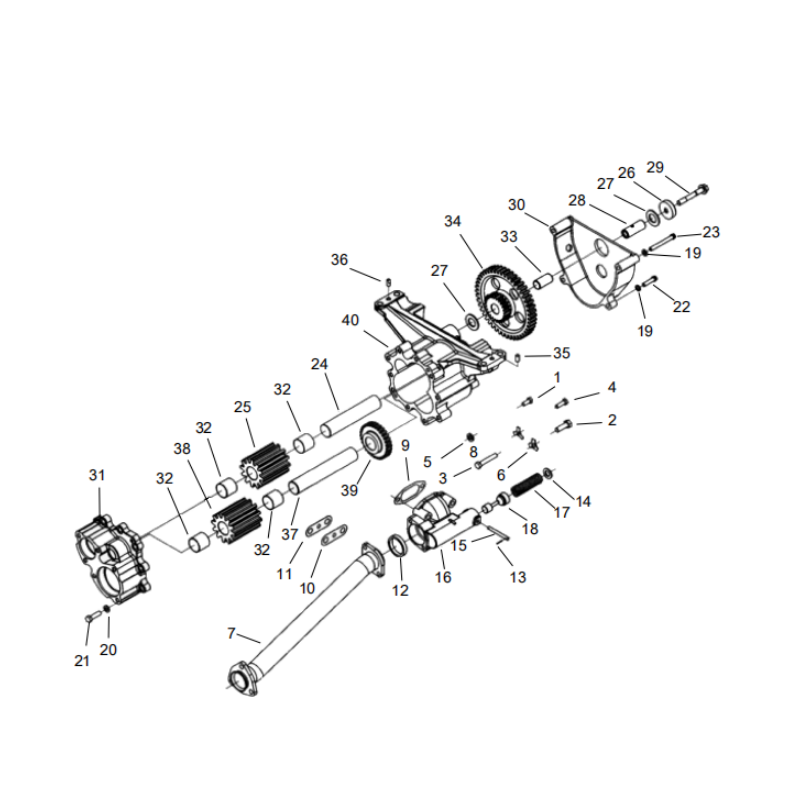 800169258 lubricating oil pump XCMG XE2000 excavator spare parts