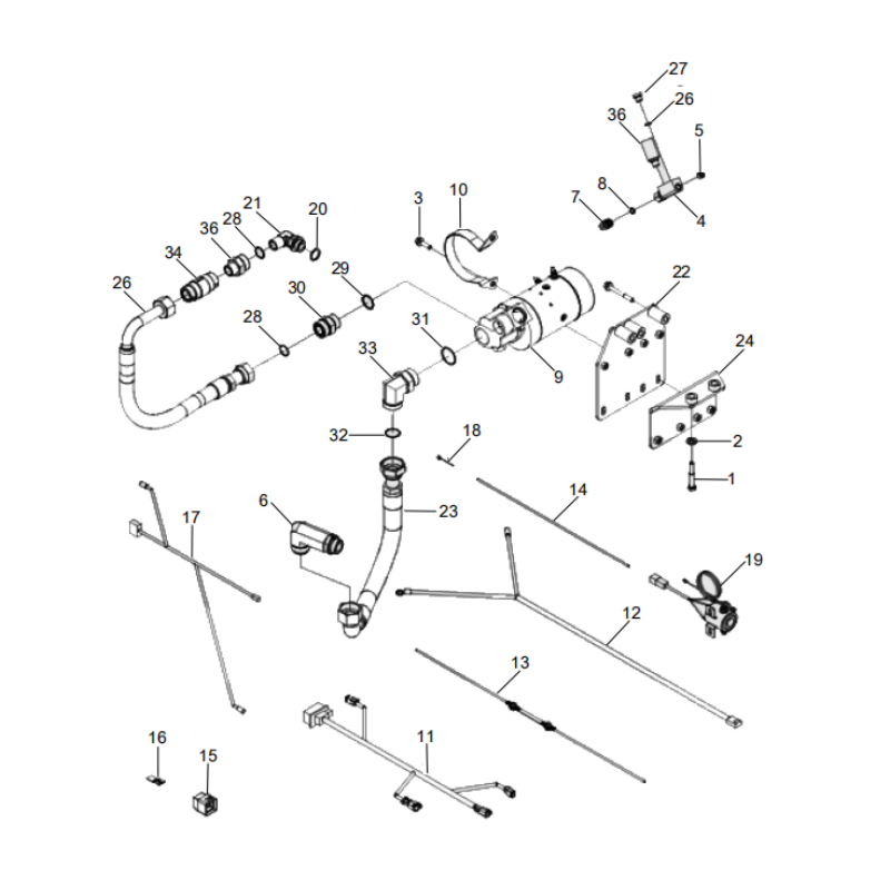 800169259 lubricating pipe XCMG XE2000 excavator spare parts