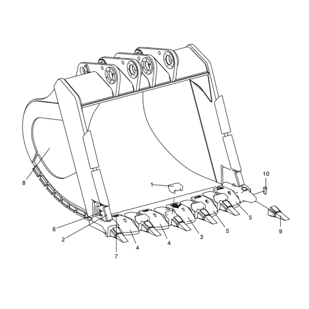 how to select efficient mining excavators spare parts a complete guide to xe2000 excavator bucket 318307308