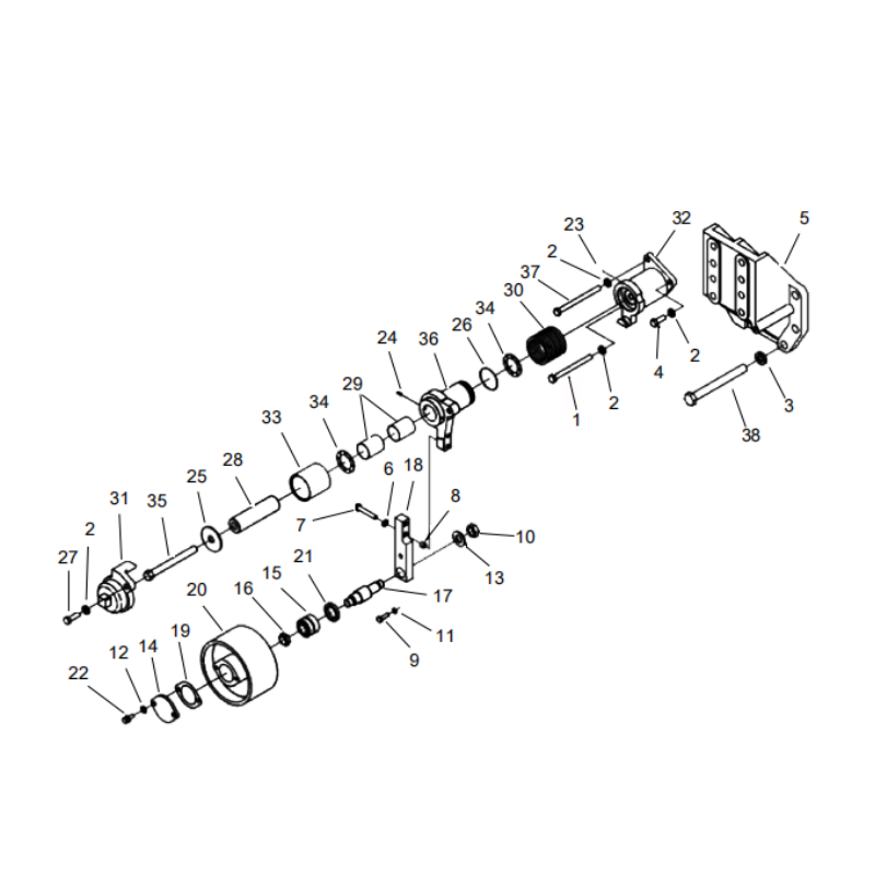 800169254 fan drive device bracket XCMG XE2000 excavator spare parts