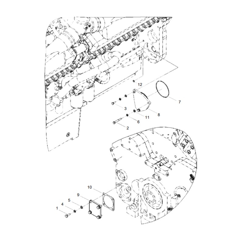 800169244 front-gear drive-system auxiliary drive XCMG XE2000 excavator spare parts