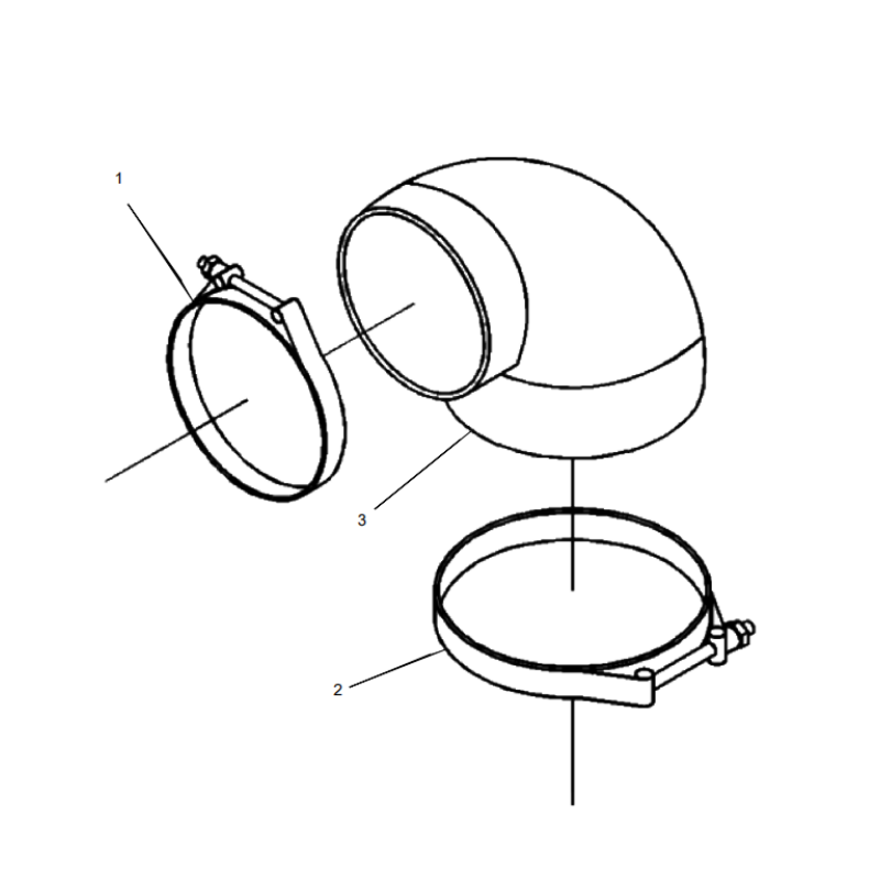 800169236 air filter pipe XCMG XE2000 excavator spare parts