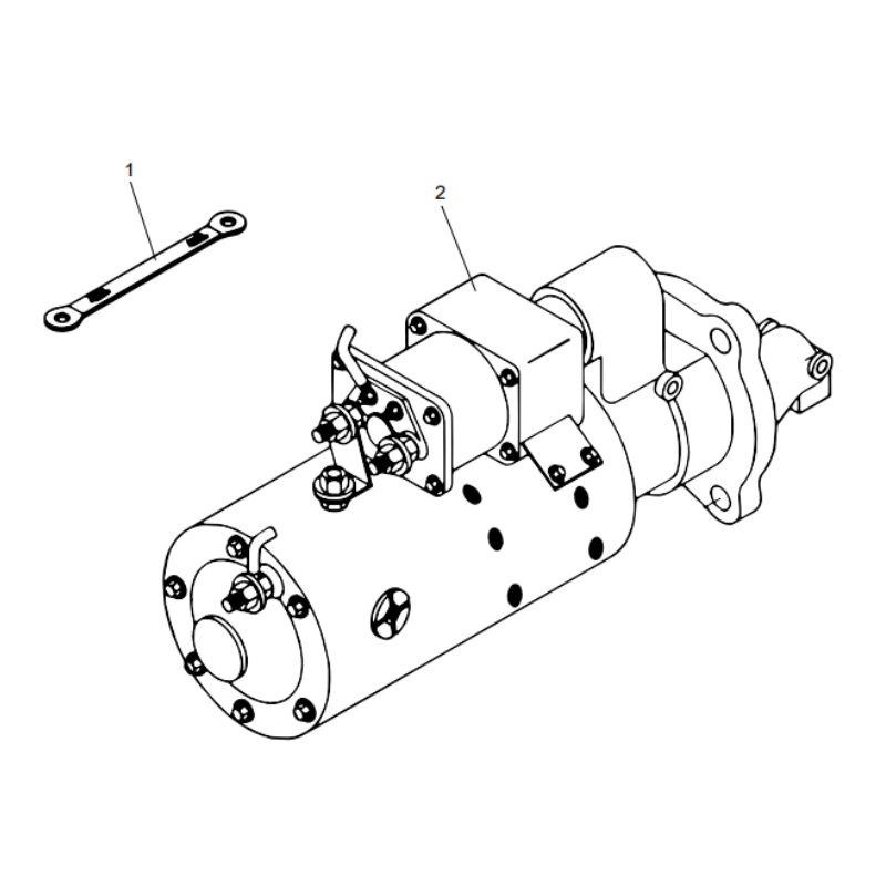 800169235 starting motor XCMG XE2000 excavator spare parts