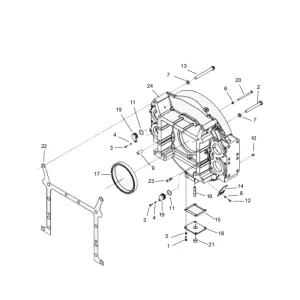 800169234 the flywheel shell XCMG XE2000 excavator spare parts
