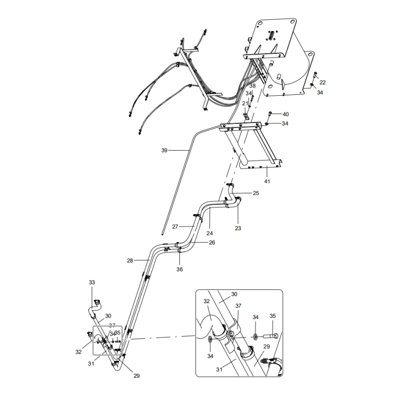 318302448 expansion tank assembly XCMG XE2000 excavator spare parts