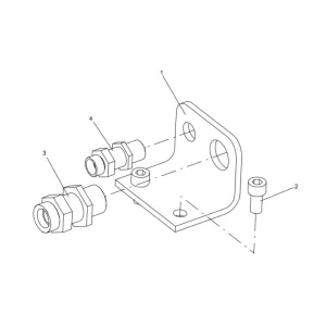 318307949 baffle connector assembly XCMG XE2000 excavator spare parts