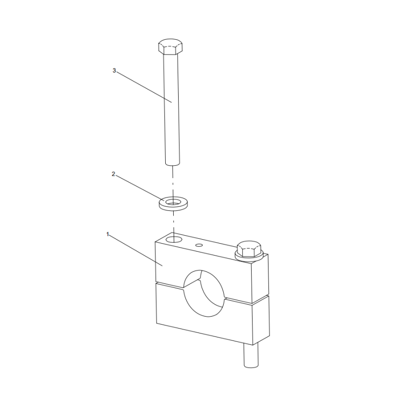 318307964 pipe bracket assembly XCMG XE2000 excavator spare parts
