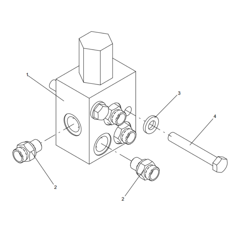 318307941 logic valve assembly XCMG XE2000 excavator spare parts