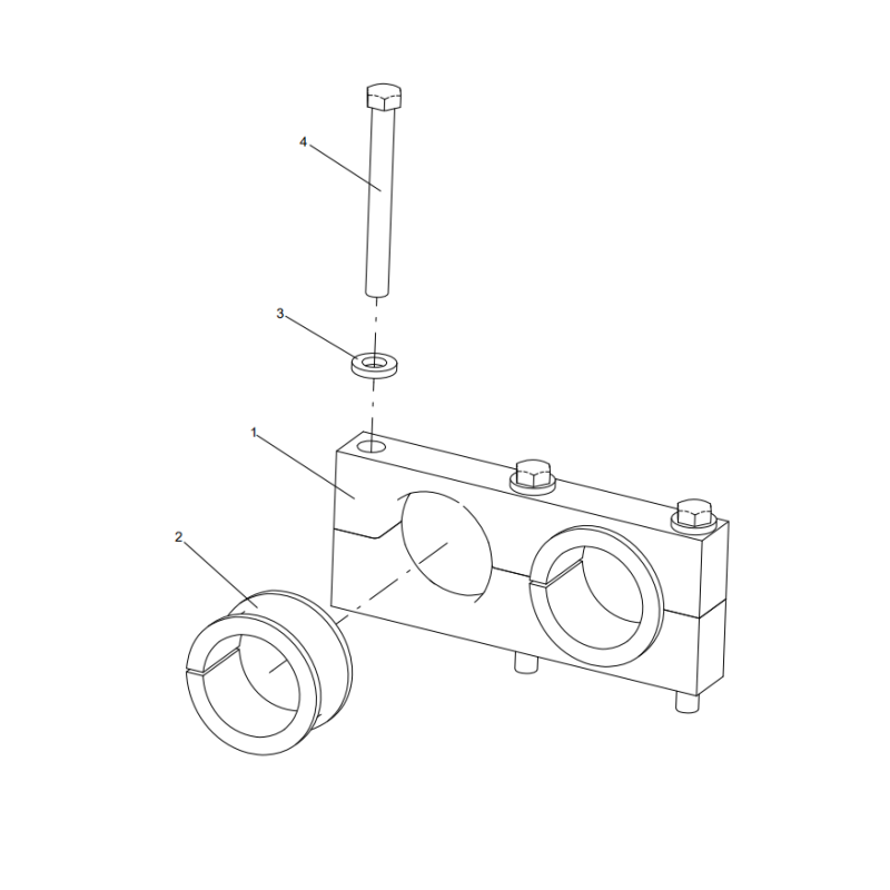 318307961 pipe clamp assembly XCMG XE2000 excavator spare parts