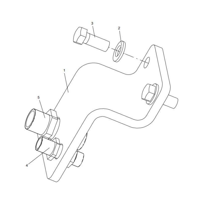 318300025 left supporting plate connector assembly XCMG XE2000 excavator spare parts