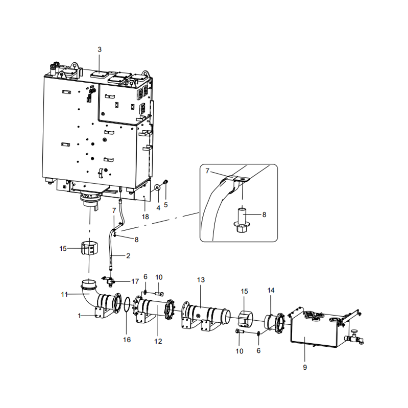 318306832 oil tank XCMG XE2000 excavator spare parts