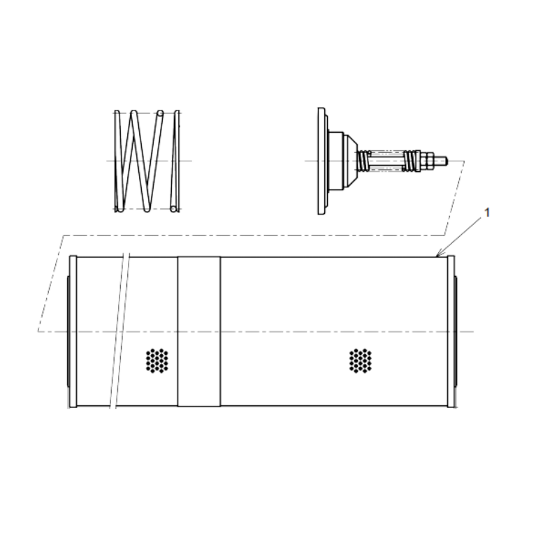 803433569 oil drain filter assembly XCMG XE2000 excavator spare parts