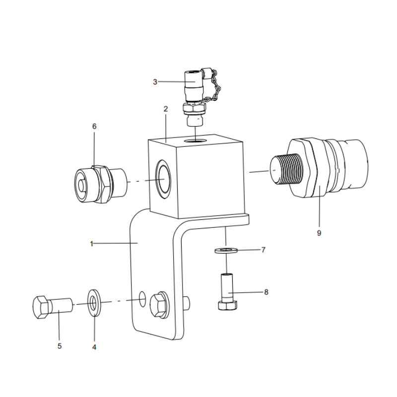 318303629 centralized oilinjector assembly xcmg xe2000 excavator spare parts