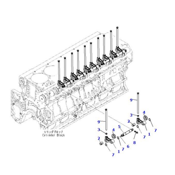 6240 41 2300 cam follower assembly komatsu bulldozer spare parts