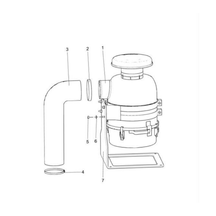 800152627 xcmg gr2605 motor grader oil bath air filter
