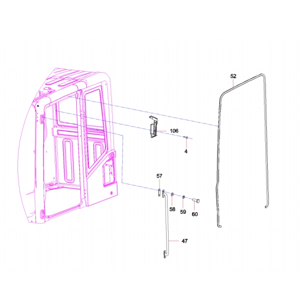 10138044 sany sy485c1 hydraulic excavator pedal