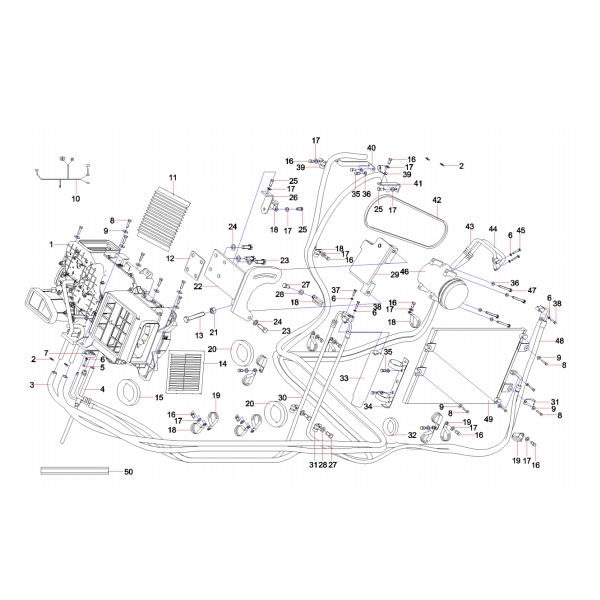 a220700000028 sany sy485c1 hydraulic excavator condenser assembly