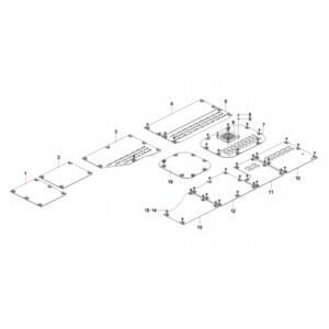 13305931 sany sy485c1 hydraulic excavator bottom cover assembly