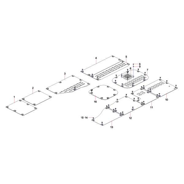 13305931 sany sy485c1 hydraulic excavator bottom cover assembly