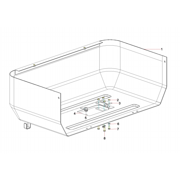 13306069 sany sy485c1 hydraulic excavator radiator cover assembly
