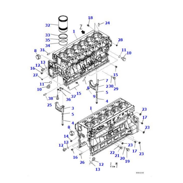 04020 00514 dowel pin komatsu bulldozer spare parts