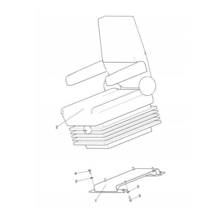 801907113 xcmg gr2605 motor grader seat