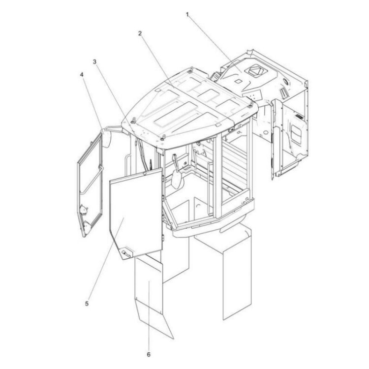 380603587 xcmg gr2605 motor grader glass assembly