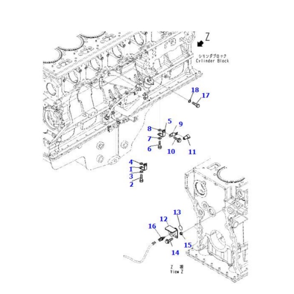 6245 81 5290 connector komatsu bulldozer spare parts