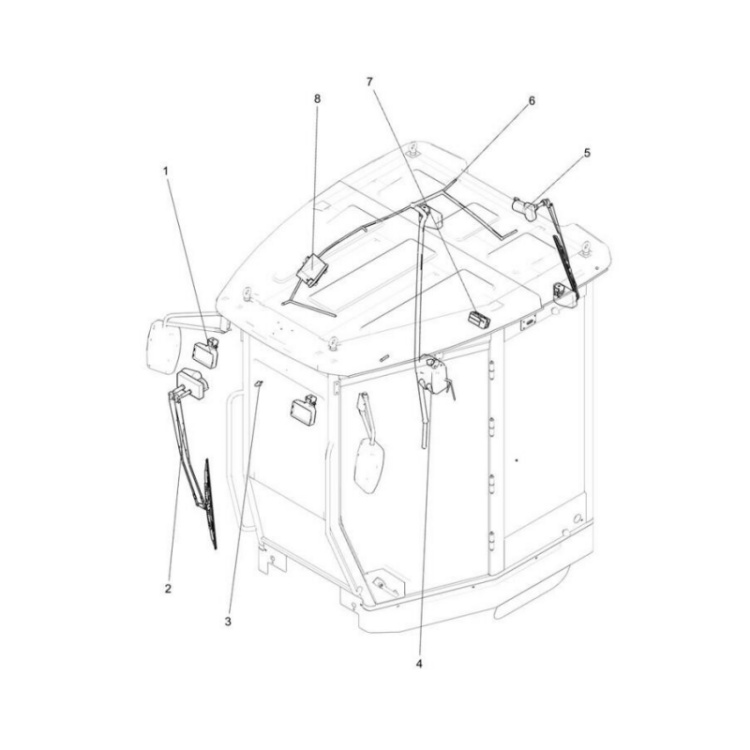 803506382 xcmg gr2605 motor grader work light