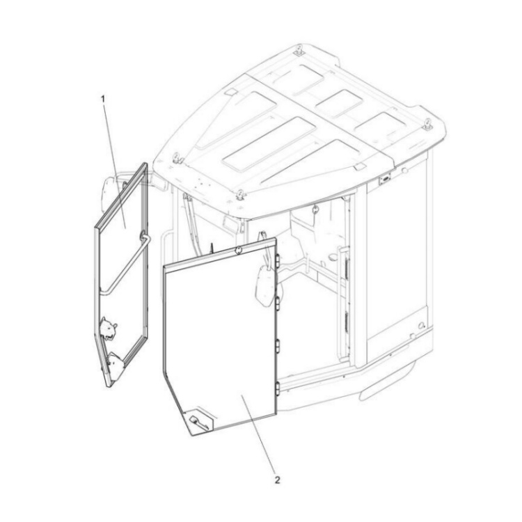 380603570 xcmg gr2605 motor grader right door assembly