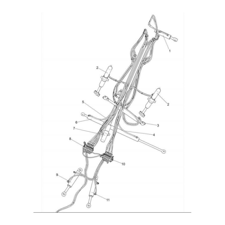 803090598 xcmg gr2605 motor grader front wheel tilting cylinder