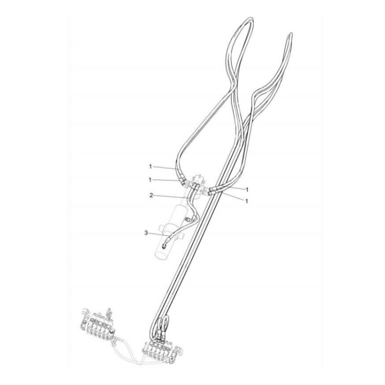 803430637 xcmg gr2605 motor grader hose assembly