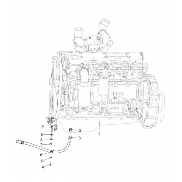 800160564 xcmg gr2605 motor grader engine