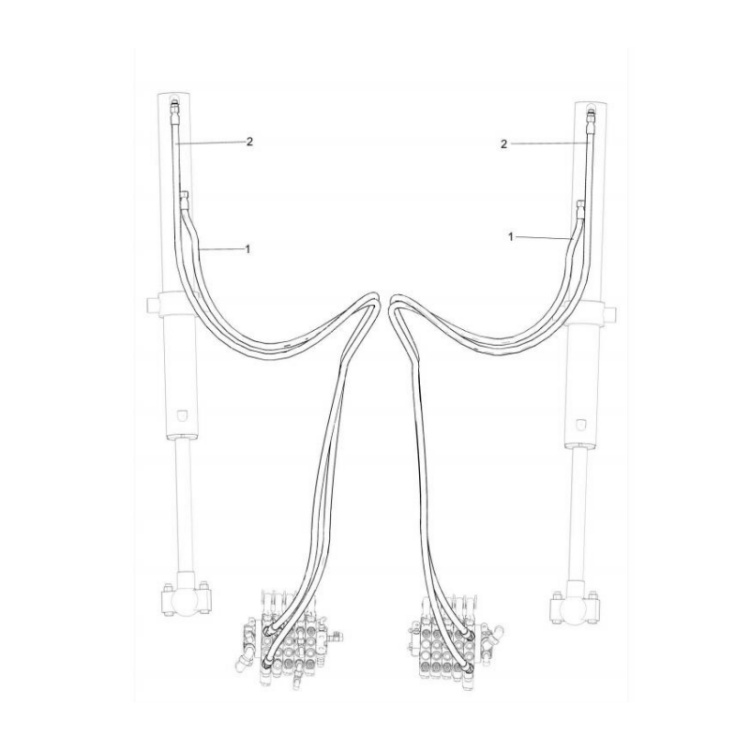 803166187 xcmg gr2605 motor grader hose assembly