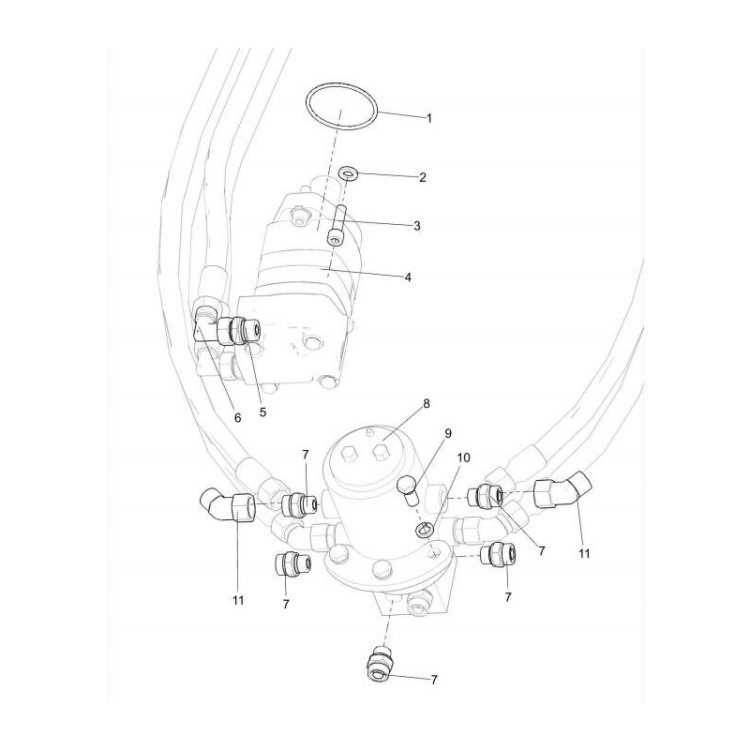 803192071 xcmg gr2605 motor grader o ring