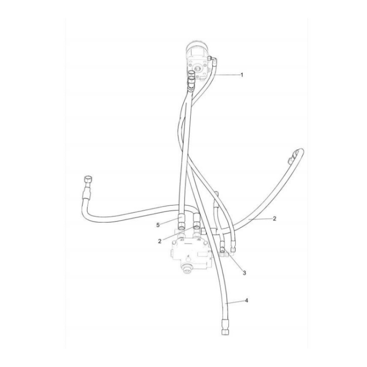 803105846 xcmg gr2605 motor grader hose assembly