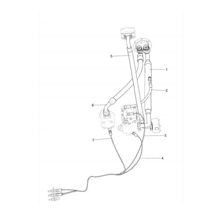 803416487 xcmg gr2605 motor grader hose assembly