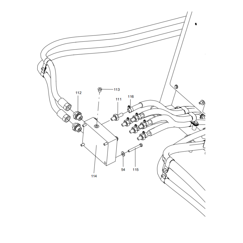 318307366 air conditioning system parts XCMG XE2000 excavator spare parts
