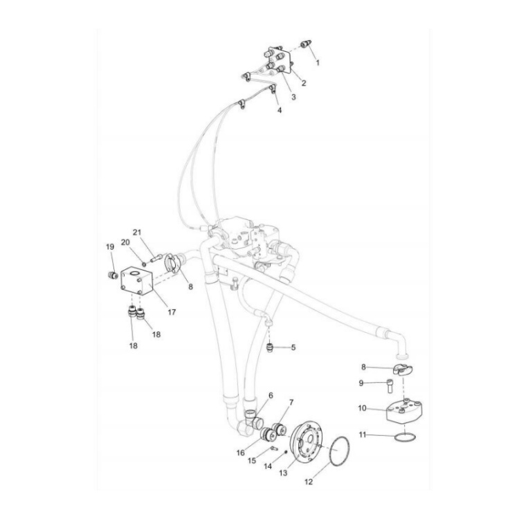 803424630 xcmg gr2605 motor grader flange