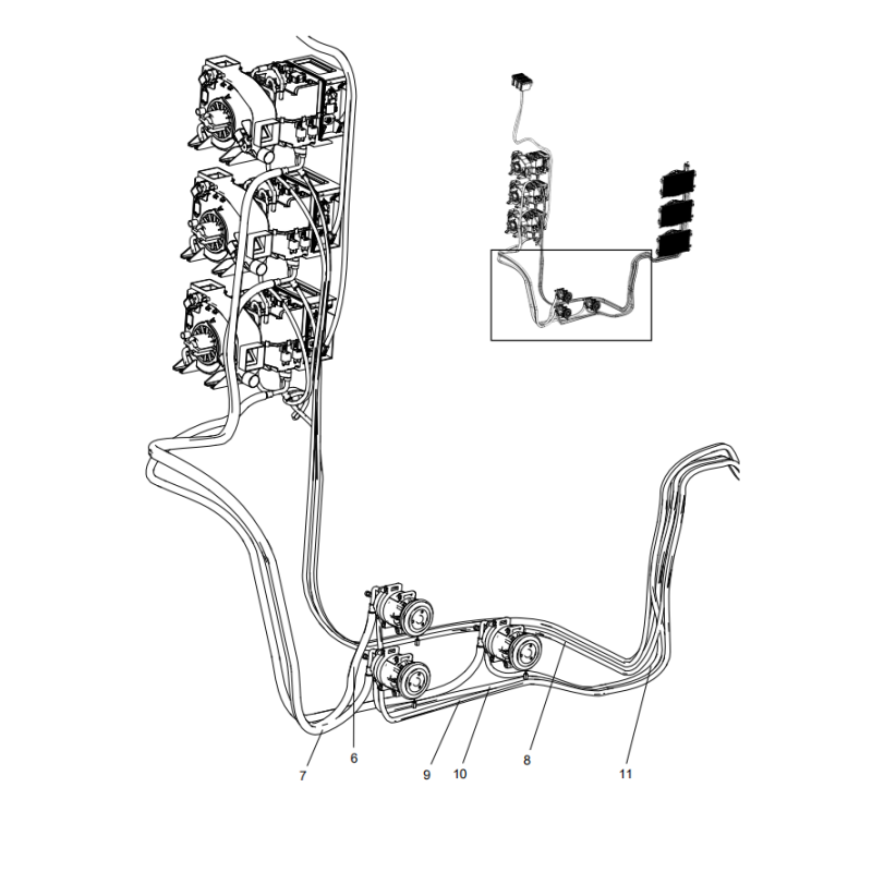 803595934 air conditioning system parts xcmg xe2000 excavator spare parts