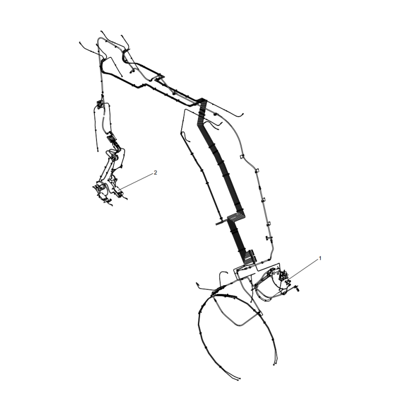 318301303 centralized lubrication parts XCMG XE2000 excavator spare parts