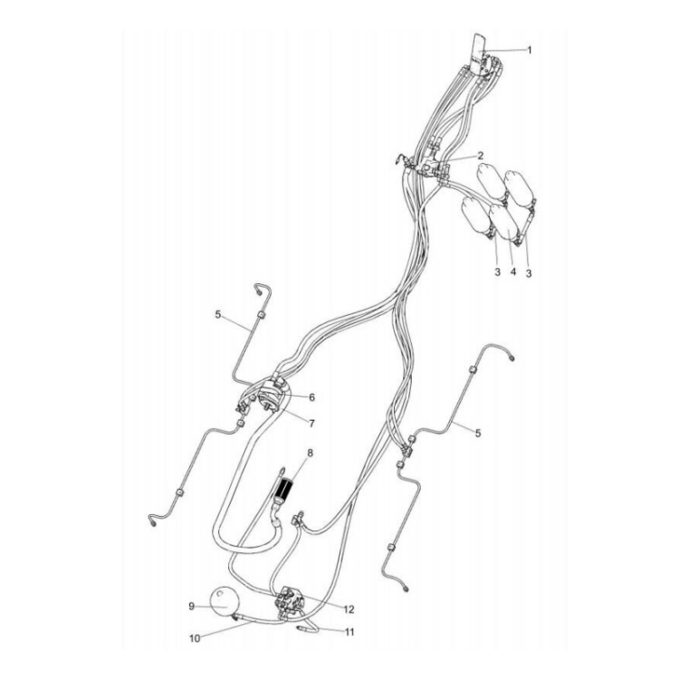 803077027 xcmg gr2605 motor grader brake valve