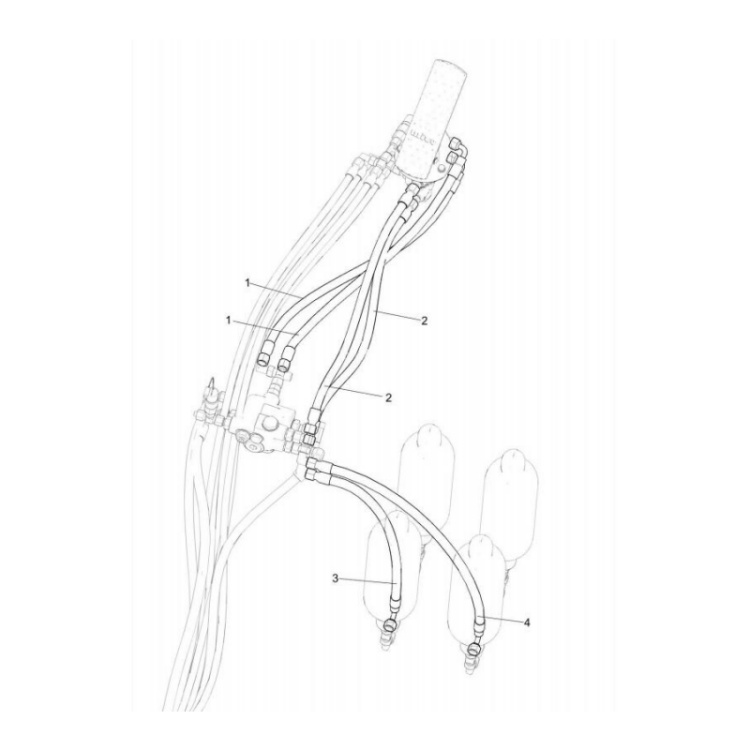 803171944 xcmg gr2605 motor grader hose assembly
