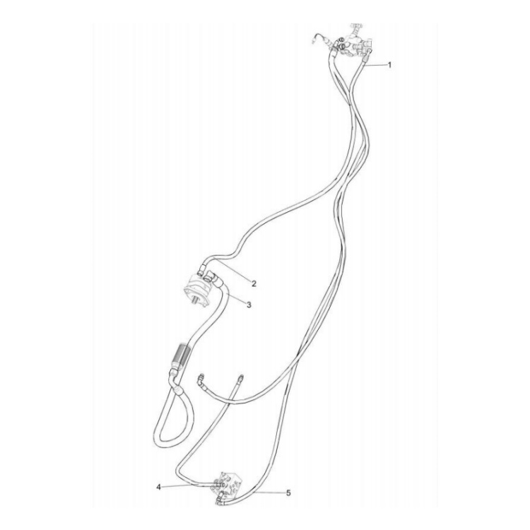 803409448 xcmg gr2605 motor grader hose assembly