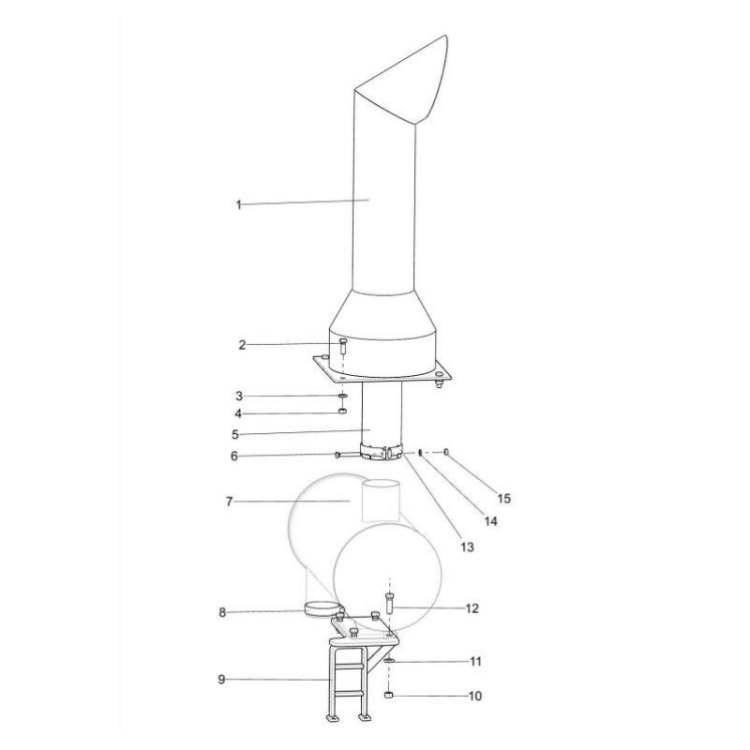 380901027 xcmg gr2605 motor grader muffler assembly